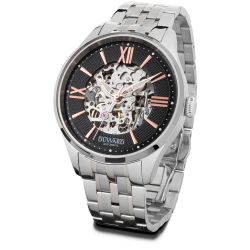 D95802.02 Reloj DUWARD hombre con movimiento automático de acero esfera negra 5 atm