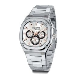 D95536.06 Reloj Duward de Hombre deportivo colección Aquastar acero 316L esfera blanca 10 Atm calendario cristal zafiro