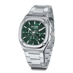 D95536.03 Reloj DUWARD de Hombre deportivo y elegante Aquastar acero inoxidable 316L esfera verde sumergible 100 metros (10atm)