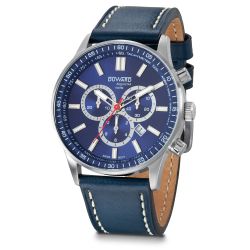 D85534.05 Reloj de hombre DUWARD Aquastar caja de acero cronografo con movimiento suizo 10 atm esfera azul