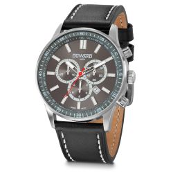 D85534.05 Reloj de hombre DUWARD Aquastar caja de acero cronografo con movimiento suizo 10 atm esfera azul