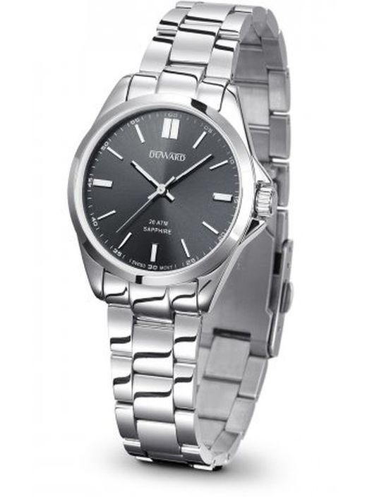 Reloj Duward Swiss Made mujer modelo Diplomatic Galicia D25318.01 color blanco acero 316L