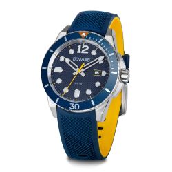 D85436.05 Reloj Duward de hombre correa silicona y esfera azul caja acero 316L
