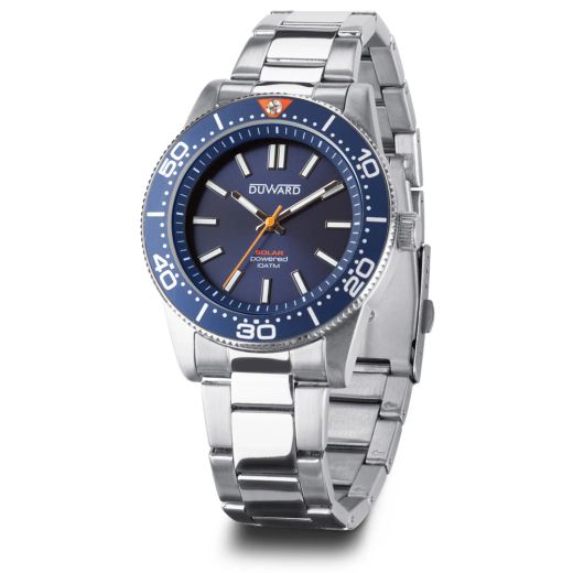 D95345.05 Reloj Duward de hombre carga solar de acero inoxidable tentador