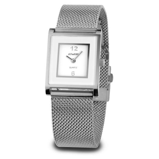 D11028.11 Reloj DUWARD señora malla milanesa acero inoxidable 316L esfera blanca