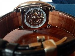 Reloj Festina de hombre F6753/2 automático caja de acero 316L inoxidable correa de piel elegante