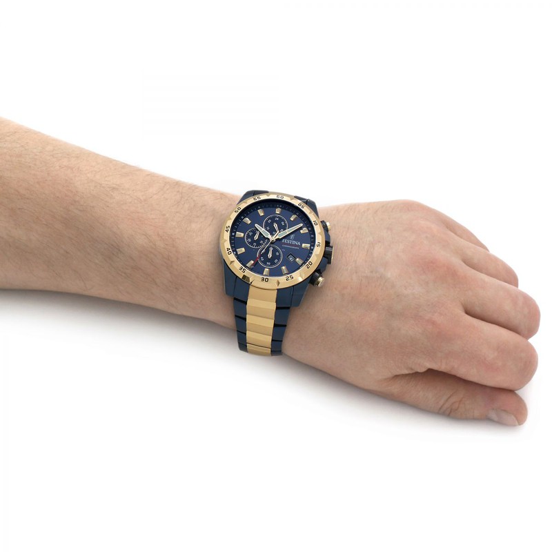 RELOJ FESTINA F20564/1 AZUL CORREA DE ACERO, HOMBRE