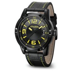 D84050.79 Reloj Duward hombre Deportivo caja acero 316L esfera negra 5 Atm correa piel