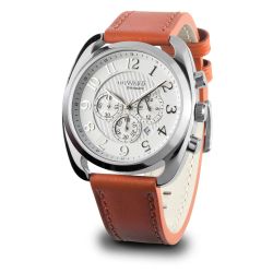 D85529.01 Reloj Duward hombre deportivo Cronógrafo caja acero esfera blanca acuático 10 Atm multifunción