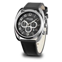 D85529.02 Reloj Duward de Hombre deportivo Cronógrafo caja acero 316L esfera negra 10 Atm