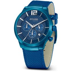 D85520.75 Reloj Hombre Deportivo DUWARD Aquastar Cronógrafo caja acero IP azul