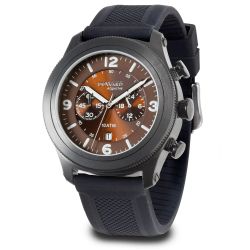 D85528.50 Reloj Hombre Sport DUWARD Aquastar Cronógrafo caja acero negra esfera marrón