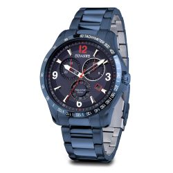 D95530.75 Reloj Hombre Deportivo DUWARD Aquastar Cronógrafo IP azul, cristal zafiro resistencia al agua 100 metros