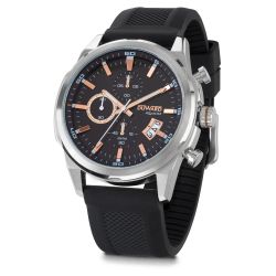 D85542.02 Reloj Hombre DUWARD Aquastar caja de acero con esfera negra 10 ATM