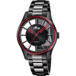Reloj Lotus hombre 18905/1 color negro correa de acero inoxidable 316L