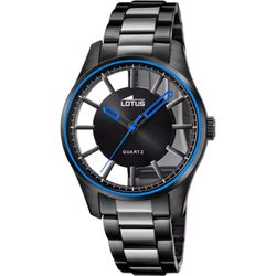 Reloj Lotus hombre 18905/1 color negro correa de acero inoxidable 316L