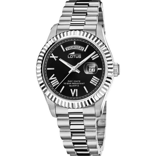 Reloj Lotus FREEDOM 18854/4 negro de hombre correa de acero inoxidable 316L