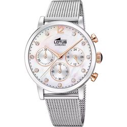 Reloj LOTUS TRENDY mujer 18676/2 esfera rosa correa de acero 316L