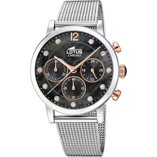 Reloj LOTUS TRENDY mujer 18676/2 esfera rosa correa de acero 316L