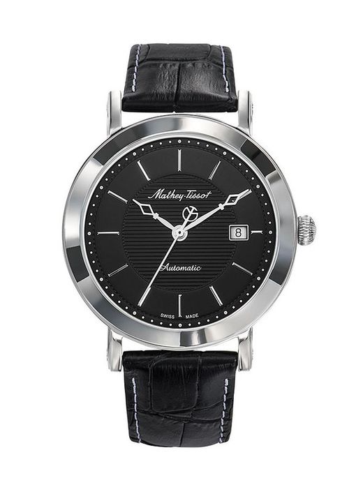 Reloj hombre Swiss Made Mathey Tissot City Automatic HB611251ATAN caja acero inoxidable 316L con movimiento Landeron 24