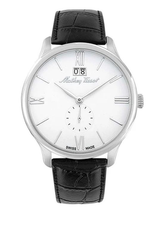 Reloj hombre Mathey Tissot Edmond Leather H1886QAI correa piel, maquina de cuarzo suiza Swiss Made cristal recubierto de zafiro