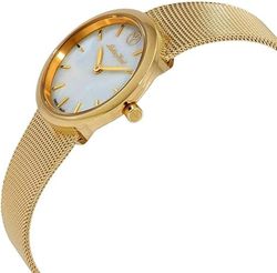Reloj TISSOT mujer chapado en oro PVD amarillo colección Milly Ref D403PYI cristal recubierto de zafiro, esfera madreperla pulsera malla milanesa
