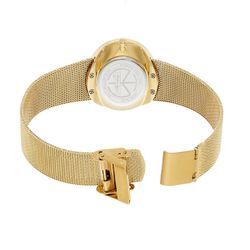 Reloj TISSOT mujer chapado en oro PVD amarillo colección Milly Ref D403PYI cristal recubierto de zafiro, esfera madreperla pulsera malla milanesa