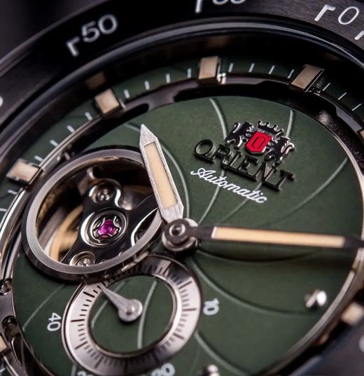 Reloj Orient de hombre RETRO FUTURE CAMERA GREEN automático sumergible 50 metros (5atm)