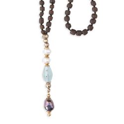 Rosario Plata de Palo modelo PERLE de cristal para mujer WN152X elegante