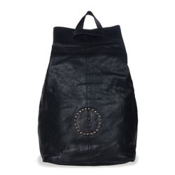 Bolsa mochila PLATADEPALO unisex Skull ACS024N cuero negro elegante