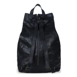 Bolsa mochila PLATADEPALO unisex Skull ACS024N cuero negro elegante