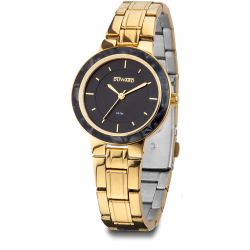 D25335.12 Reloj DUWARD Señora brazalete acero IP dorado, Caja acero IP dorada sumergible 50 metros