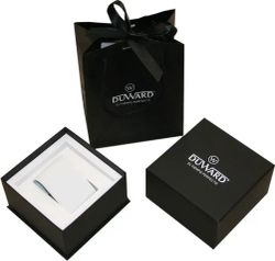 D15702.01 Reloj Duward de señora correa piel y caja de acero 316L con circonitas y multifunción