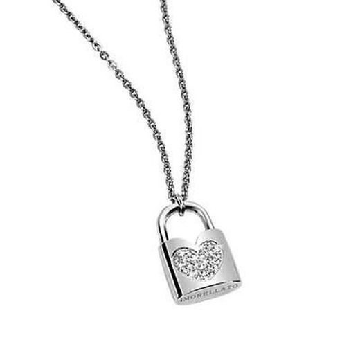 SJU02 Colgante candado corazón de acero inoxidable