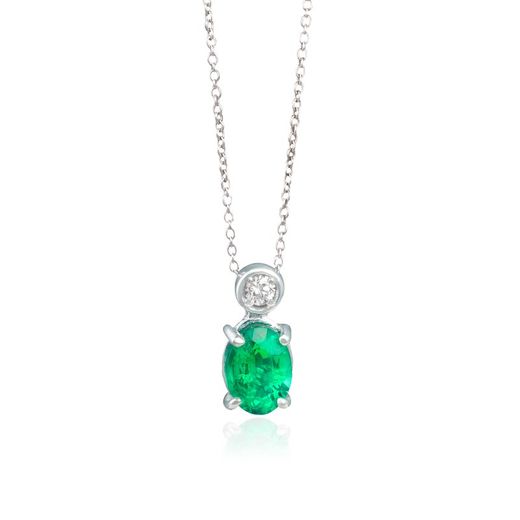 SKU N/D Colgante de mujer muy elegante de oro esmeralda y diamante