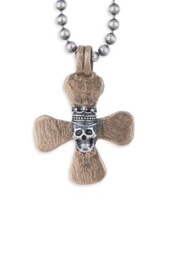 SN037X Collar PLATA DE PALO chapado en Plata 925 combina potencia y carácter en un diseño único y atrevido