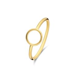 Guile1 Anillo oro de 18K motivo círculo calado que le da un toque moderno y singular