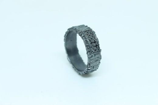 Sortija TIBET 2 LINEAS de plata para mujer