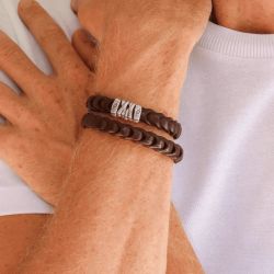 Pulsera Plata de Palo de hombre SP2A