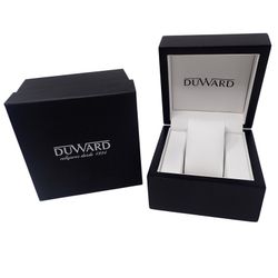 Reloj Duward hombre colección ELEGANCE Stilne D85409.12 negro, correa de piel