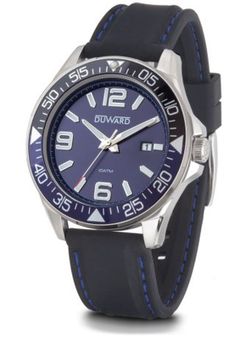 SPORT Earthquake D85431.05 Reloj DUWARD deportivo analógico para hombre, para uso al aire libre o hacer ejercicio, resistente al agua a 10ATM correa de silicona