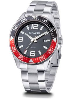 SPORT Earthquake D95431.02 Reloj DUWARD de hombre acero inoxidable 316L cristal mineral zafiro resistente al agua 10ATM