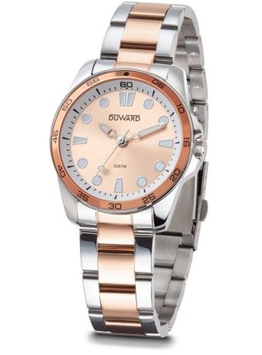 SPORT Mud D25354.48 Reloj Duward mujer acero inoxidable 316L bicolor rosa cristal mineral zafiro