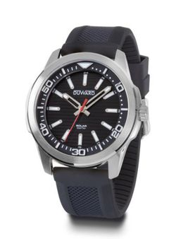 Reloj Duward de carga solar de hombre SPORT Sun Ref D85343.02 caja de acero 316L y correa de silicona