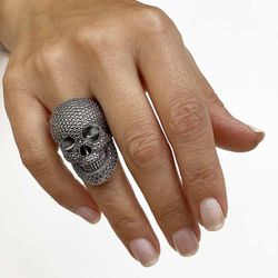 SR012A Anillo Plata de Palo colección Skull calavera