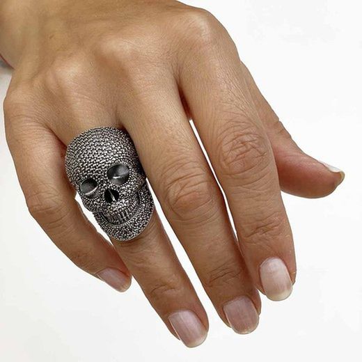 SR012A Anillo Plata de Palo colección Skull calavera