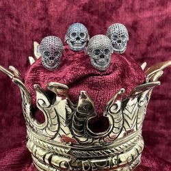 SR014A Anillo Plata de Palo de plata y circonitas azules