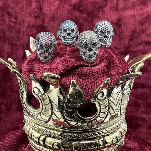 SR014A Anillo Plata de Palo de plata y circonitas azules