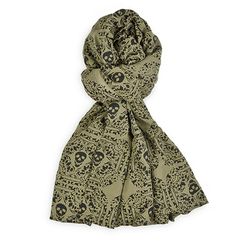 SS2 Sarong rayón Plata de Palo calaveras colección Rudi