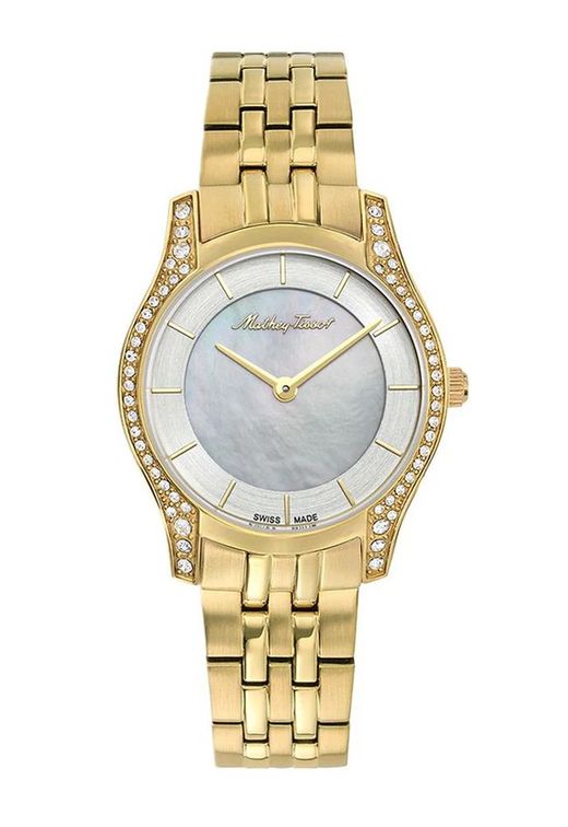 Tacy D949PQYI Reloj MATHEY TISSOT mujer origen Suizo maquina SWISS MADE acero inoxidable 316L chapado en oro muy elegante